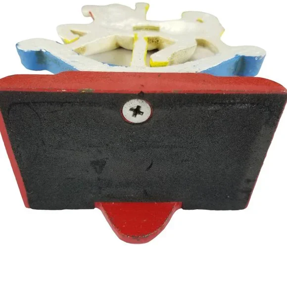 Carousel Rocking Horse Iron Xmas Stocking Holder for Fireplace Mantel Tabletop - Picture 3 of 9